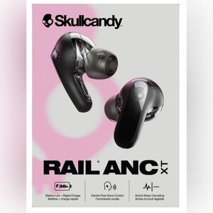 Skullcandy RAIL ANC XT Earbuds in Black and Gray